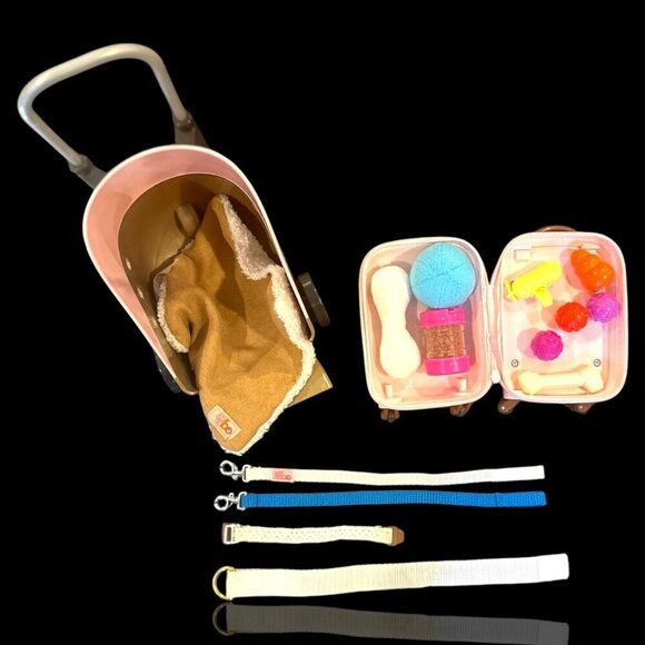 Dog Carrier Set Pink Pet Tote Carriers & Accessories Dog Toys, Leashes & Collars - Picture 6 of 11